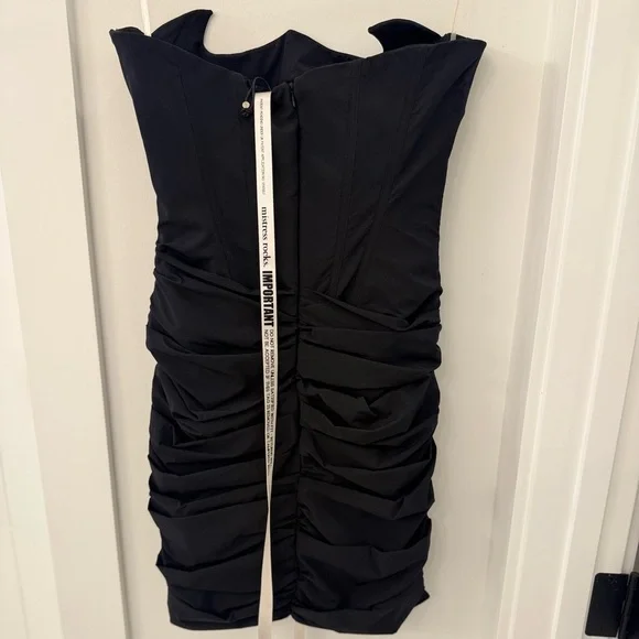 NWT Mistress Rocks BLACK STRAPLESS CORSET MINI DRESS Size S “Tall” Length - Picture 7 of 9